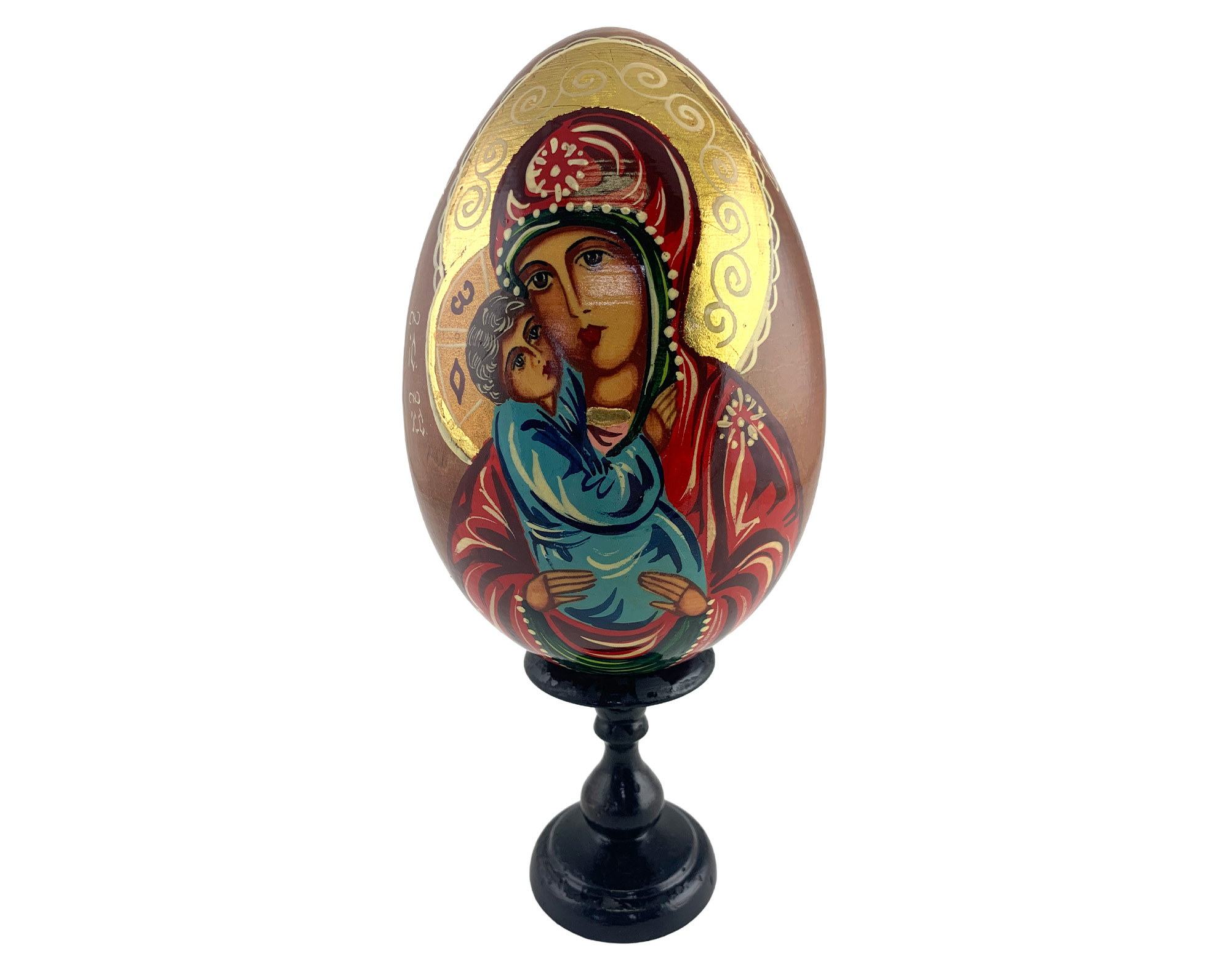 Buy Vintage 7” Orthodox Icon Egg with Stand at GoldenCockerel.com