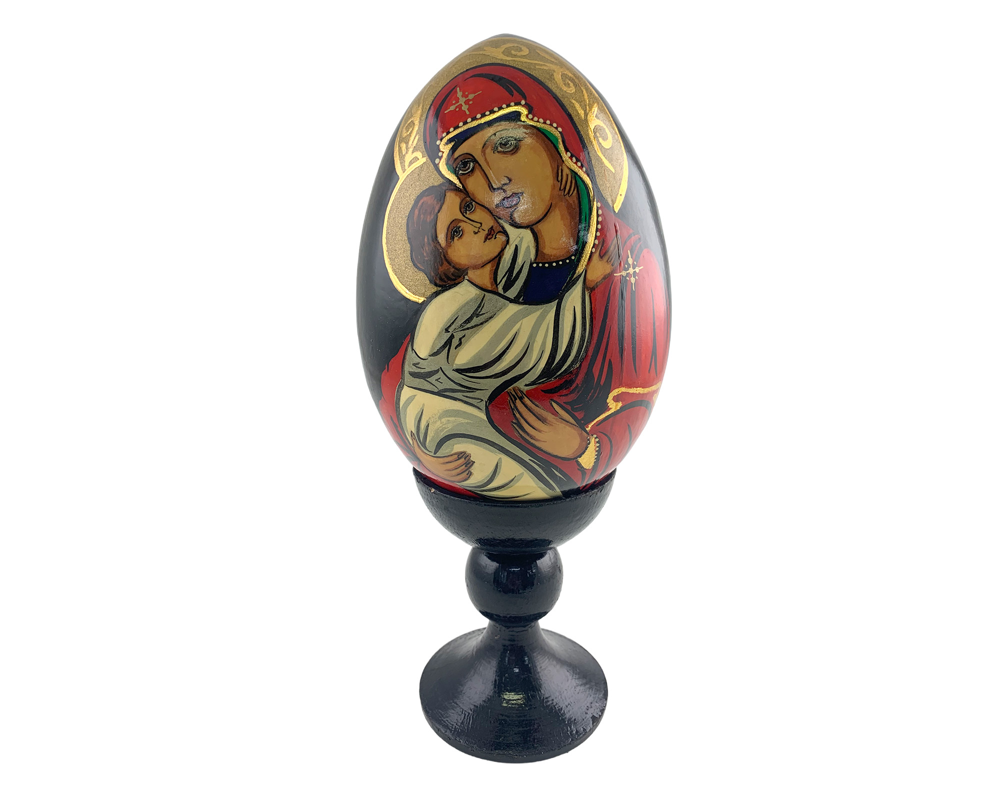 Buy Vintage 7” Orthodox Icon Egg with Stand at GoldenCockerel.com