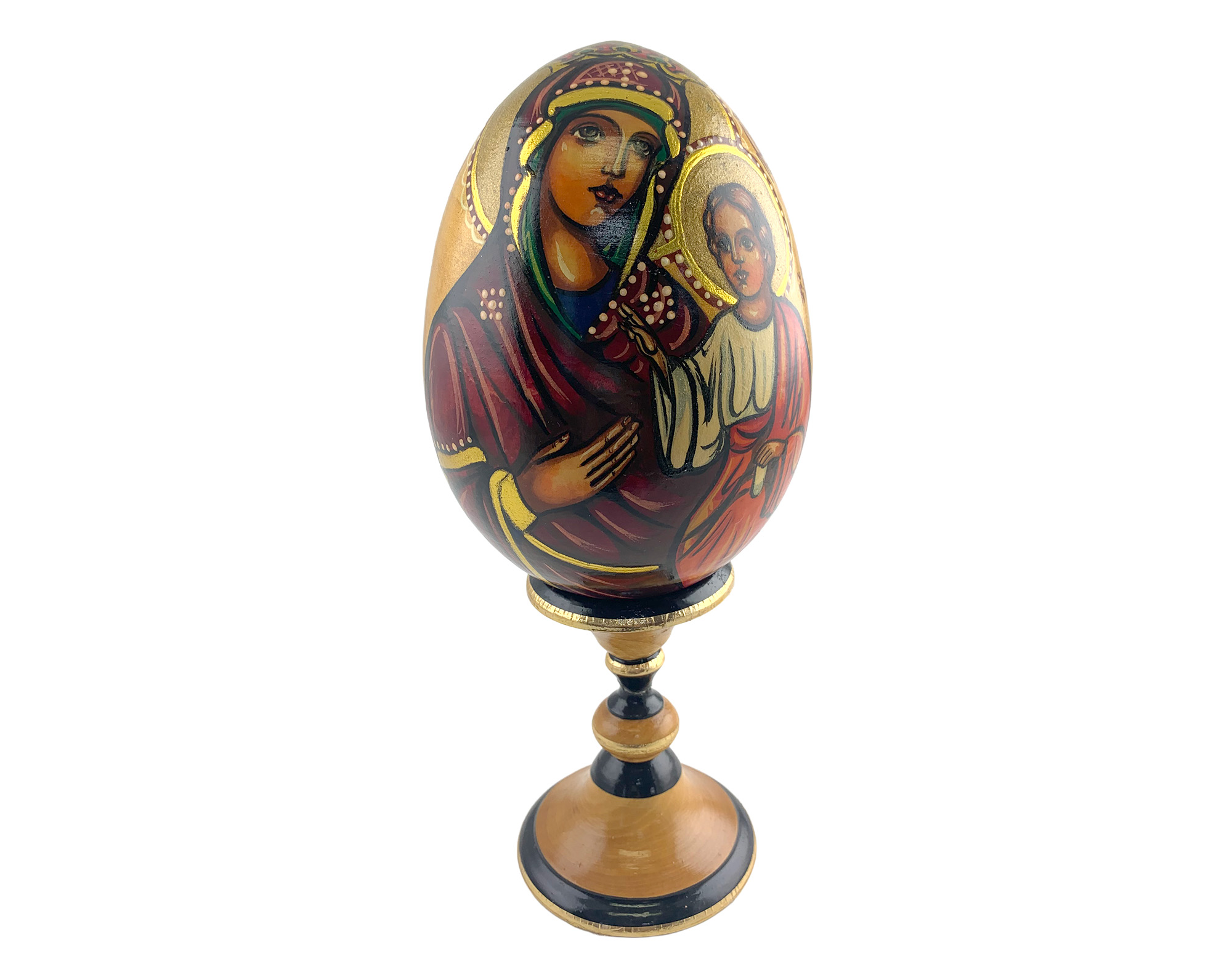 Buy Vintage 7” Orthodox Icon Egg with Stand at GoldenCockerel.com
