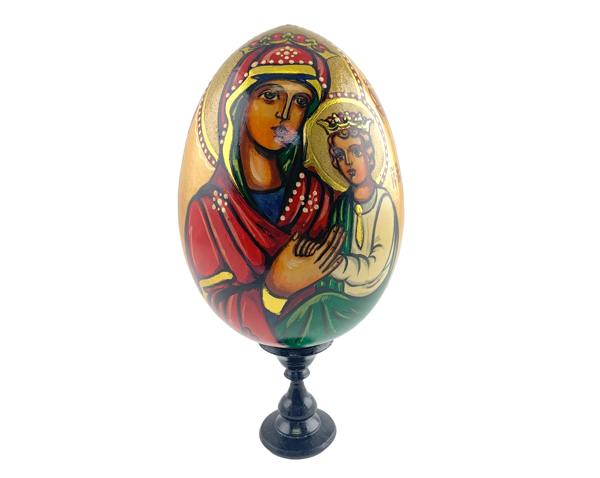 Buy Vintage 7” Orthodox Icon Egg with Stand at GoldenCockerel.com