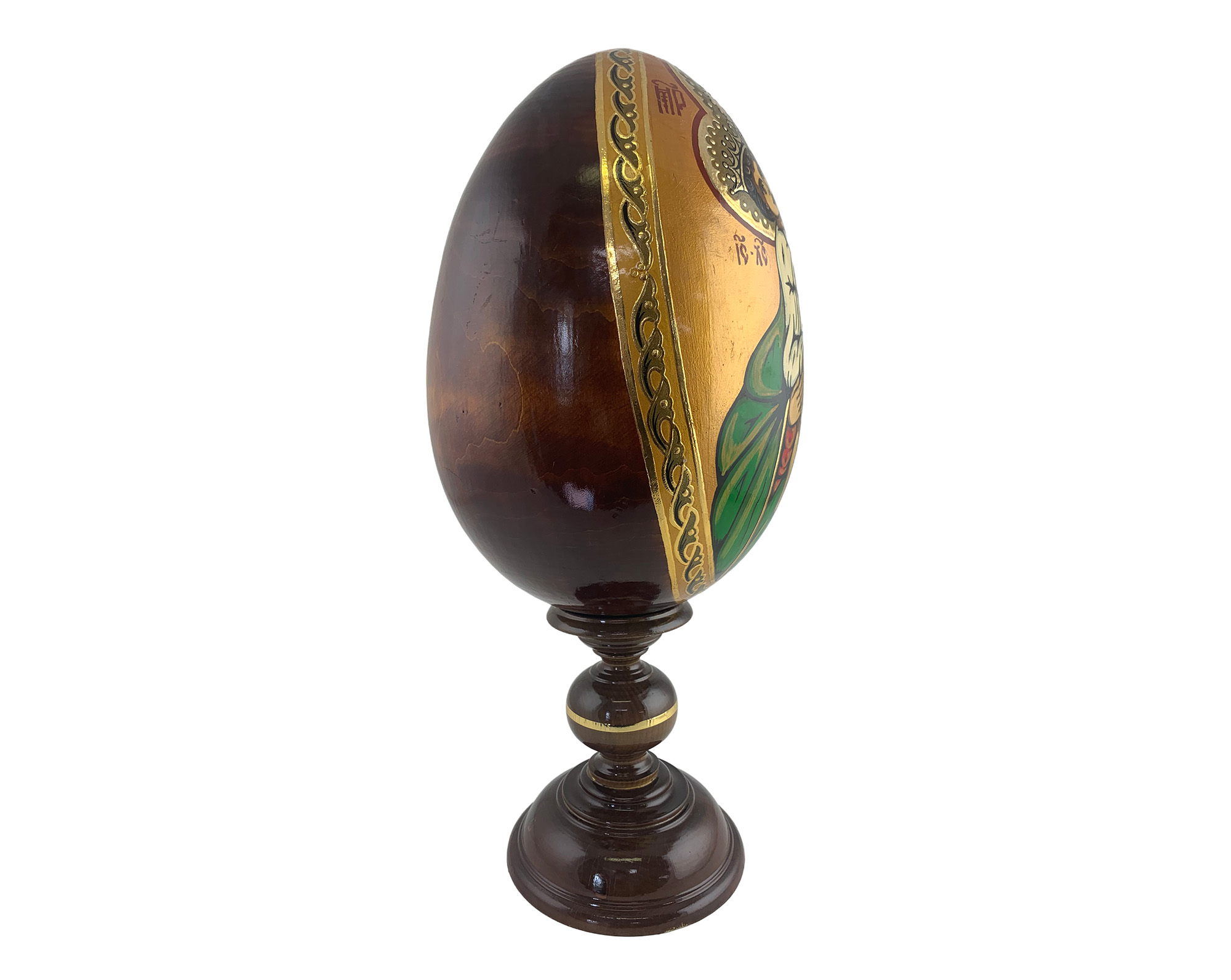 Buy Vintage 9" Orthodox Icon Egg with Stand at GoldenCockerel.com