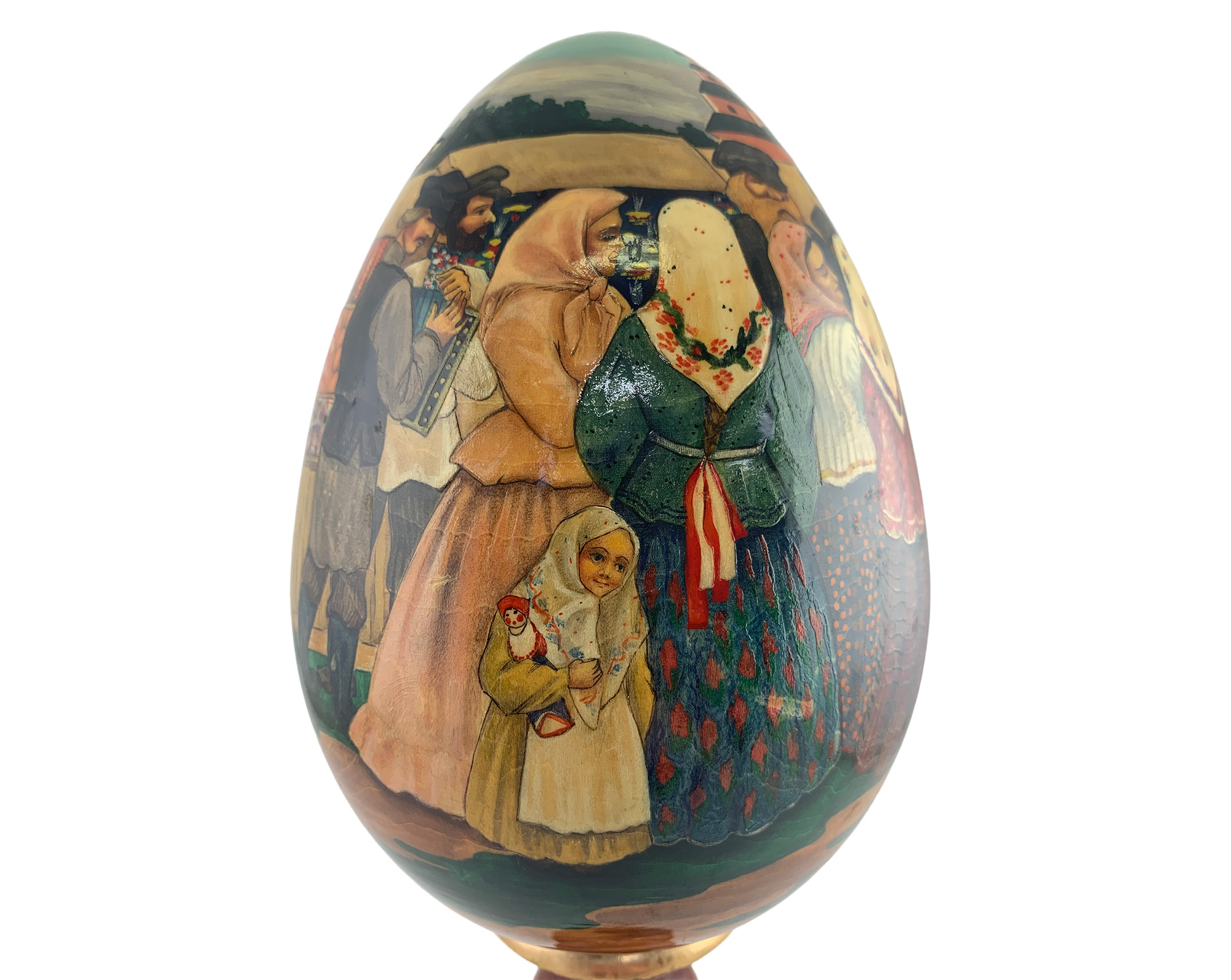 Buy Vintage Open Air Market Egg with Stand at GoldenCockerel.com