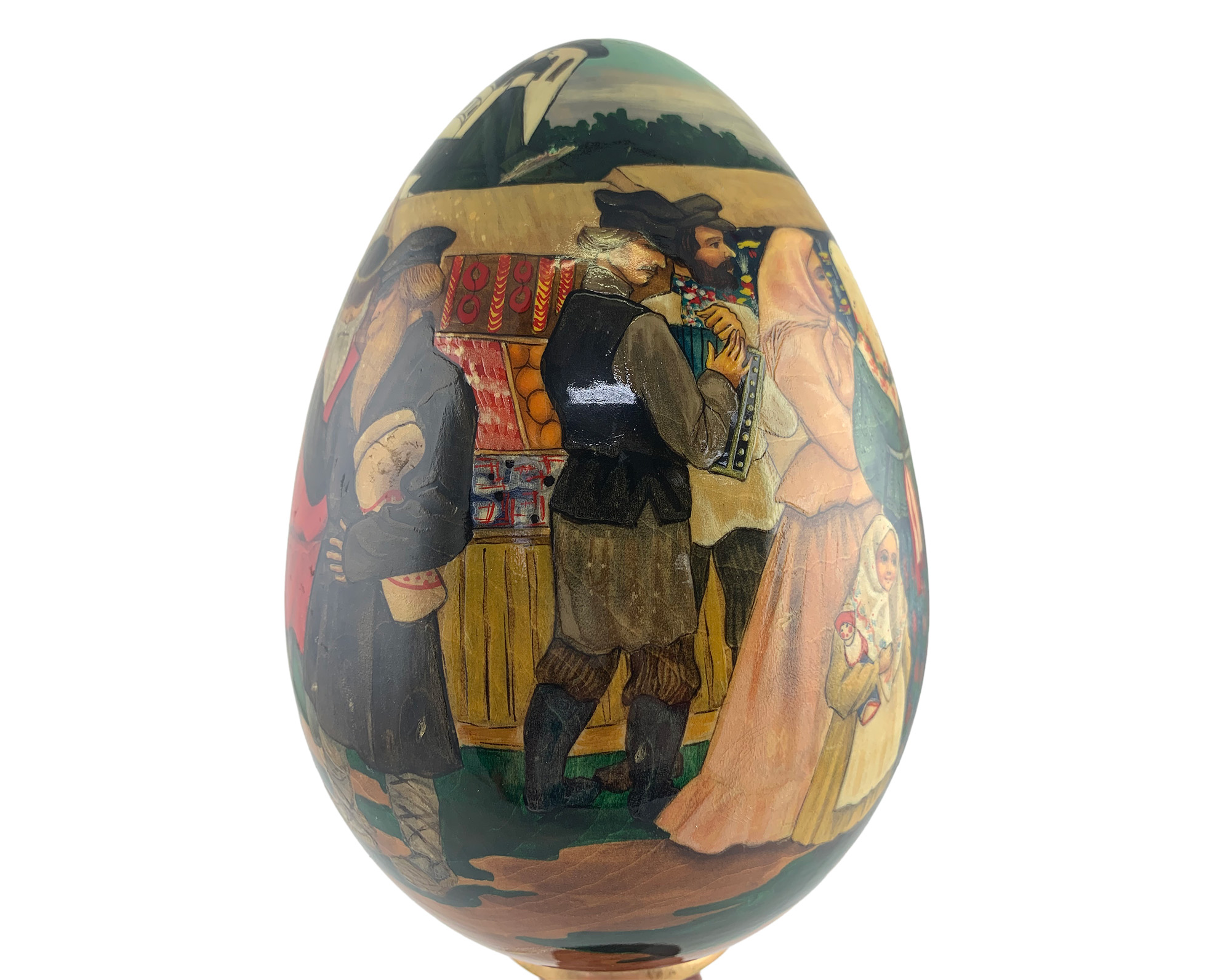 Buy Vintage Open Air Market Egg with Stand at GoldenCockerel.com