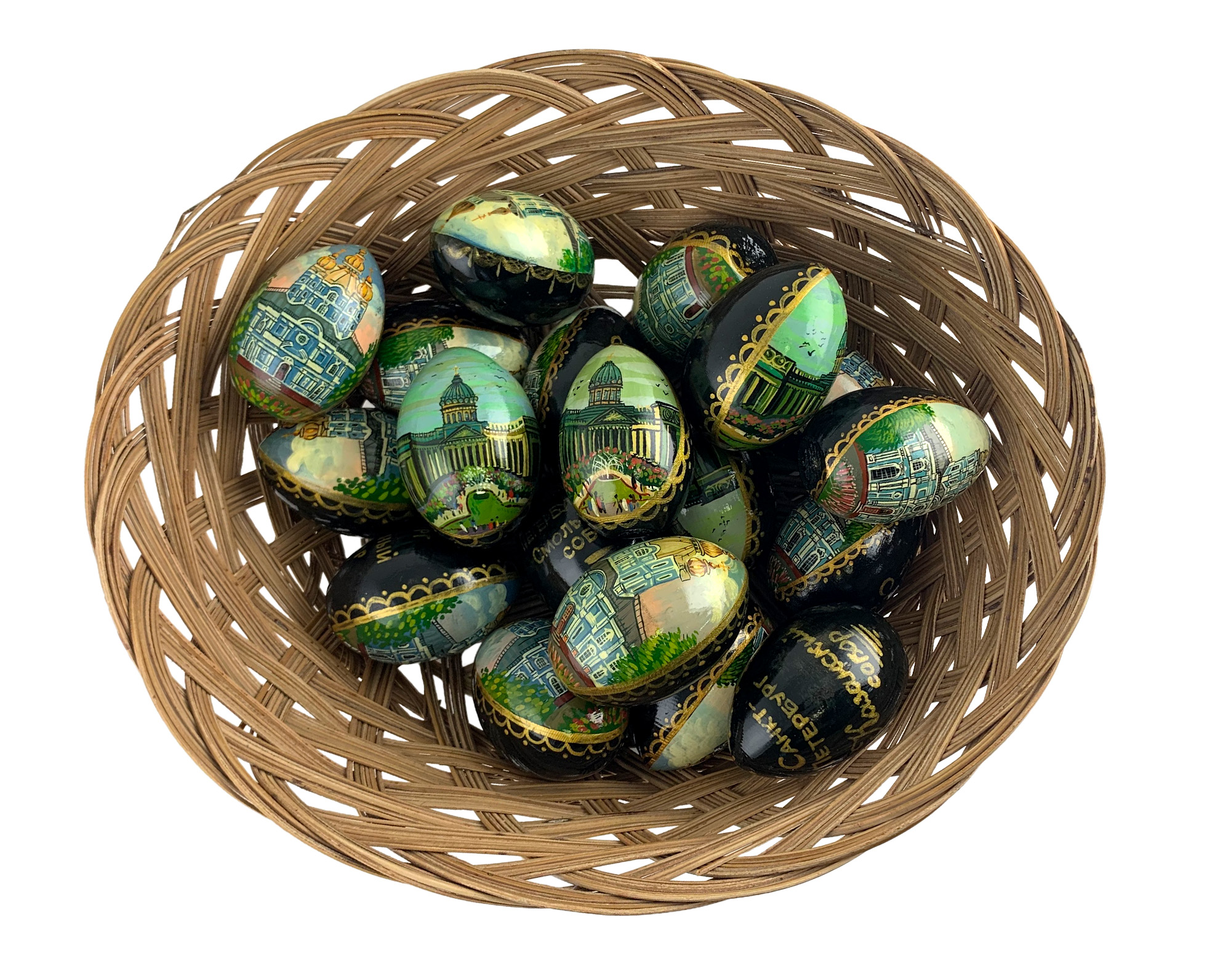 Buy Vintage Hand-Painted St. Petersburg Landmark Egg at GoldenCockerel.com