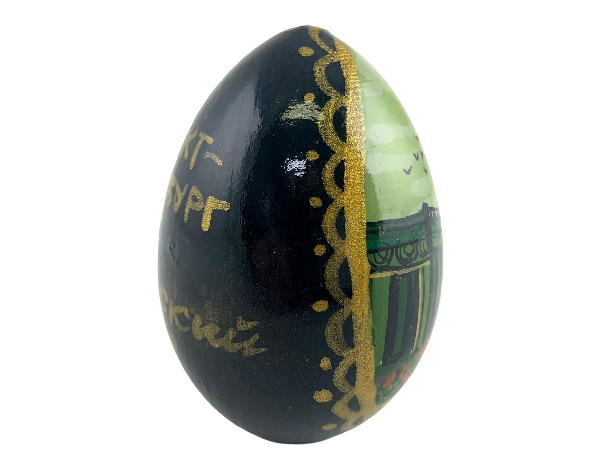 Buy Vintage Hand-Painted St. Petersburg Landmark Egg at GoldenCockerel.com