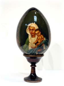 Buy Black Madonna Icon Egg 5" at GoldenCockerel.com