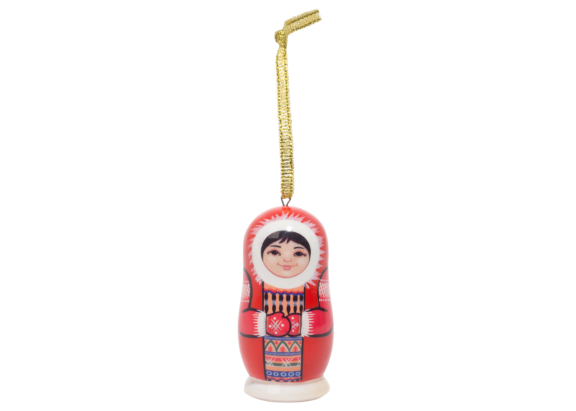 Buy Red Eskimo Ornament 2" at GoldenCockerel.com