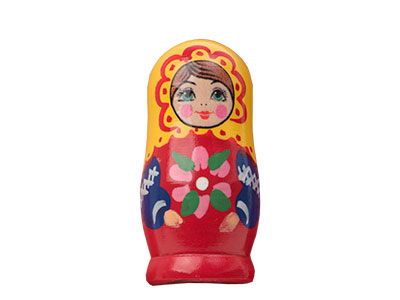 Buy Matryoshka Realistic Brooch .9"x1.7" at GoldenCockerel.com