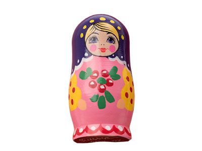 Buy Matryoshka Realistic Brooch .9"x1.7" at GoldenCockerel.com