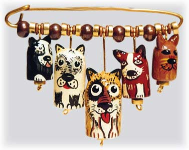 Buy Dogs Lapel Pin 2.2"x1.5" at GoldenCockerel.com