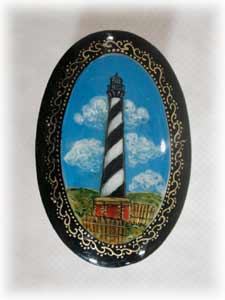 Buy Cape Hatteras  Lighthouse Brooch  1.6"x2.3" at GoldenCockerel.com