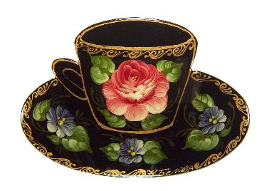 Buy Bouquet Teacup Brooch at GoldenCockerel.com