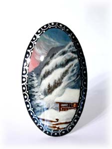 Buy Appalachian Winter Landscape Brooch 1.3"x2" at GoldenCockerel.com