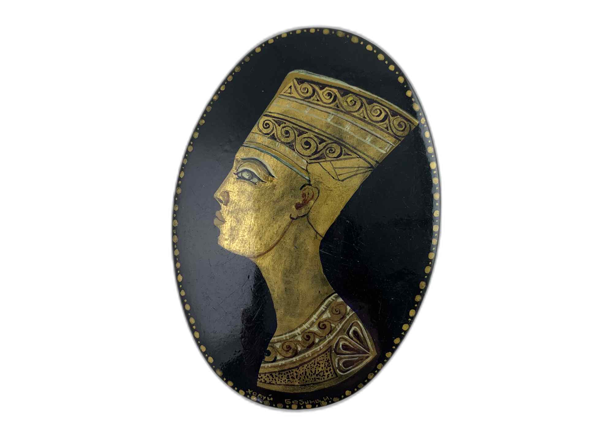 Buy Vintage Egyptian Nefertiti Bust Brooch at GoldenCockerel.com