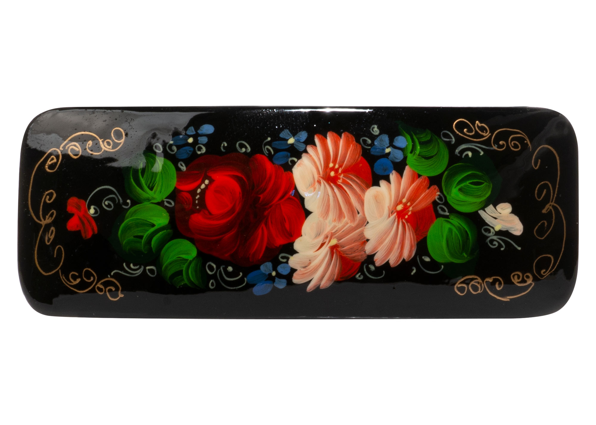 Buy Russian Floral Bar Barrette at GoldenCockerel.com