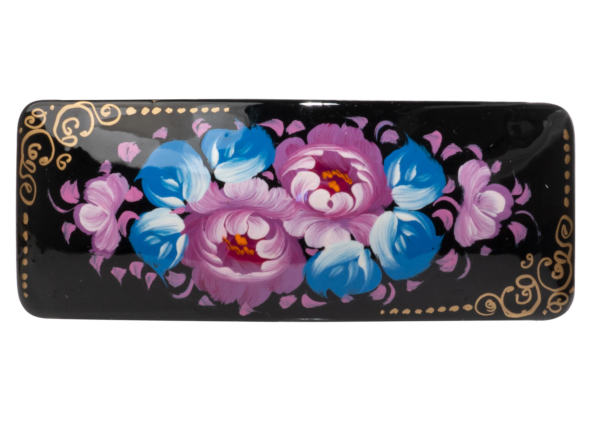 Buy Russian Floral Bar Barrette at GoldenCockerel.com