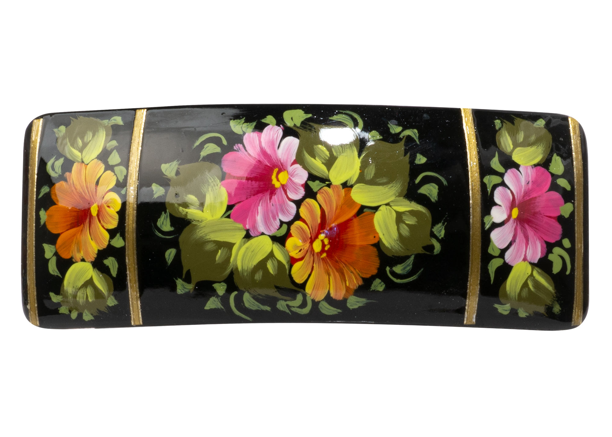 Buy Russian Floral Bar Barrette at GoldenCockerel.com