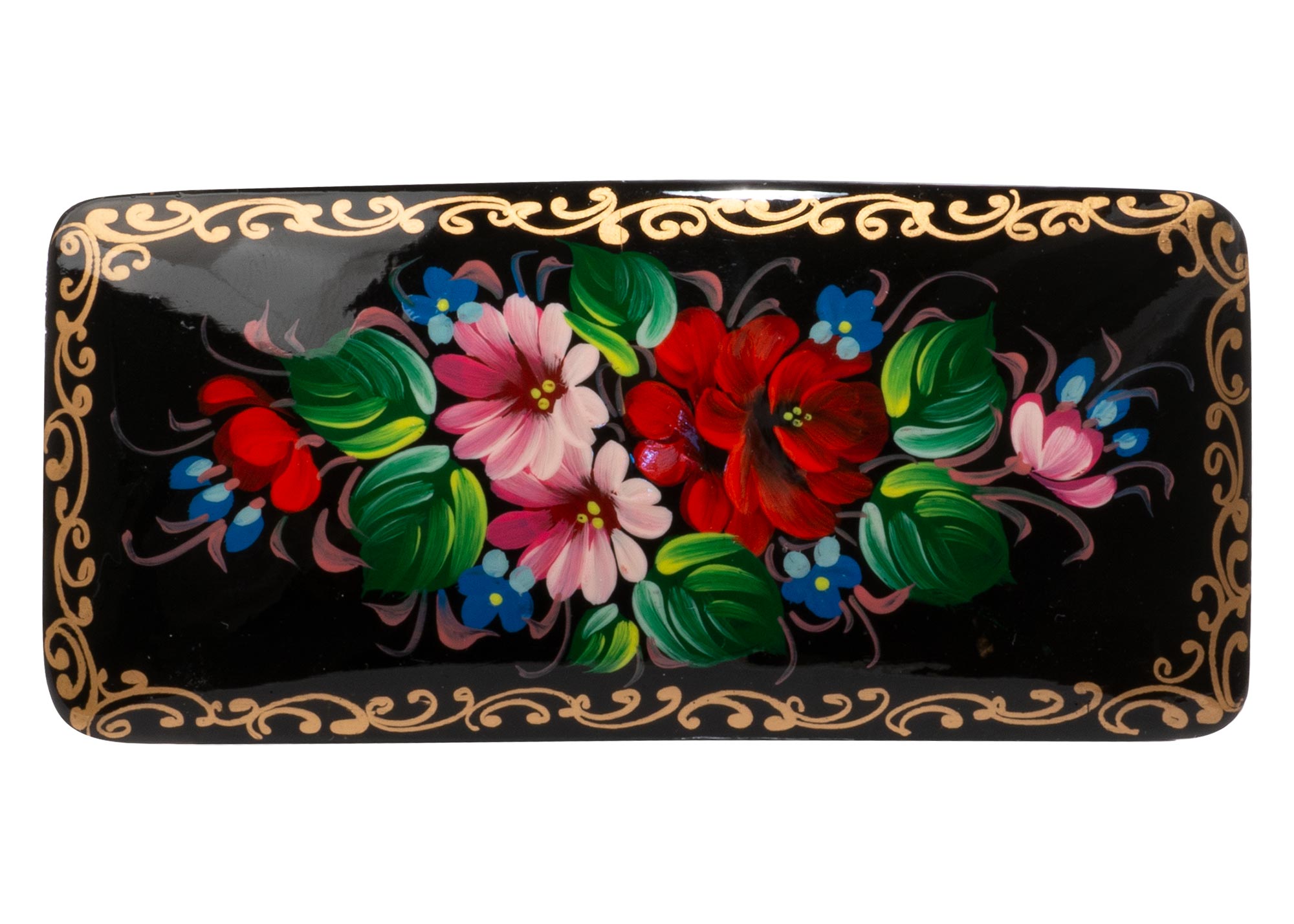 Buy Russian Floral Bar Barrette at GoldenCockerel.com