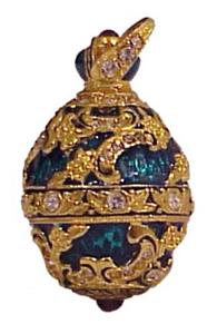 Buy Faberge-Style Egg Pendant "Gold Scrolls" at GoldenCockerel.com