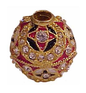 Buy Faberge-Style Egg Pendant "Jeweled Slide" at GoldenCockerel.com