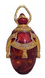 Buy Faberge-Style Egg Pendant "Lg. Tasseled  Stone Egg"  at GoldenCockerel.com