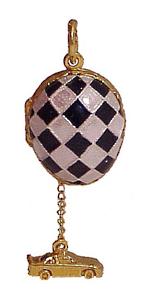 Buy Faberge-Style Egg Pendant "Car Charm Locket"  at GoldenCockerel.com