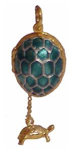 Buy Faberge-Style Egg Pendant "Turtle Charm Locket"  at GoldenCockerel.com