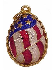 Buy Faberge-Style Egg Pendant "Flag Waving"  at GoldenCockerel.com