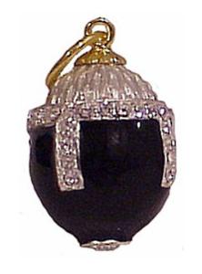 Buy Faberge-Style Egg Pendant "Old Russia"  at GoldenCockerel.com