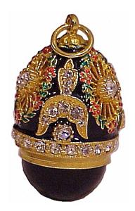 Buy Faberge-Style Egg Pendant "Czarinne"  at GoldenCockerel.com