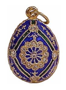 Buy Faberge-Style Egg Pendant "Rosette"  at GoldenCockerel.com