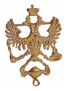 Buy Double Eagle Pin for Faberge-Style Egg Pendant  at GoldenCockerel.com