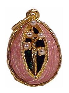 Buy Faberge-Style Egg Pendant "Pearl Flowers" at GoldenCockerel.com