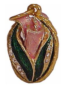 Buy Faberge-Style Egg Pendant "Calla Lily" at GoldenCockerel.com