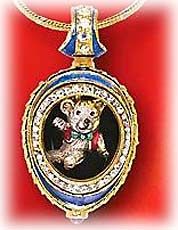 Buy Faberge-Style Egg Pendant "Teddy Bear" at GoldenCockerel.com