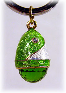 Buy Faberge-Style Egg Pendant "Green Crystal" at GoldenCockerel.com