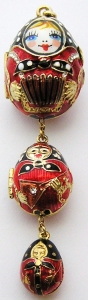 Buy Faberge-Style Locket- "Matryoshka" at GoldenCockerel.com