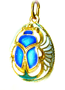 Buy Faberge-Style Egg Pendant "Scarab" at GoldenCockerel.com