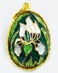 Buy Faberge-Style Egg Pendant "Lily" at GoldenCockerel.com