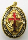 Buy Faberge-Style Egg Pendant "Gilded Byzantine Cross" at GoldenCockerel.com