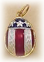 Buy Faberge-Style Egg Pendant "American Flag" at GoldenCockerel.com