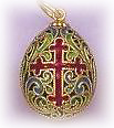 Buy Faberge-Style Egg Pendant "Imperial Cross" at GoldenCockerel.com