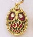 Buy Faberge-Style Egg Pendant "Owl" at GoldenCockerel.com