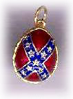 Buy Faberge-Style Egg Pendant "Confederate Flag" at GoldenCockerel.com
