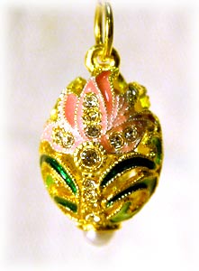 Buy Faberge-Style Egg Pendant "Reticulated Splendour" at GoldenCockerel.com