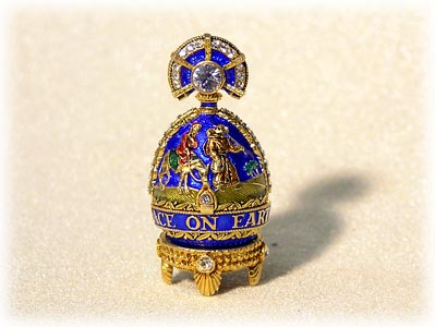 Buy Faberge-Style Egg Pendant "Nativity Locket" at GoldenCockerel.com