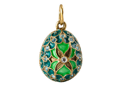 Buy Green Star Flower Pendant .75" at GoldenCockerel.com