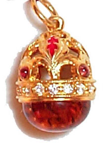 Buy Faberge-Style Egg Pendant "Reticulated Courtship"  at GoldenCockerel.com