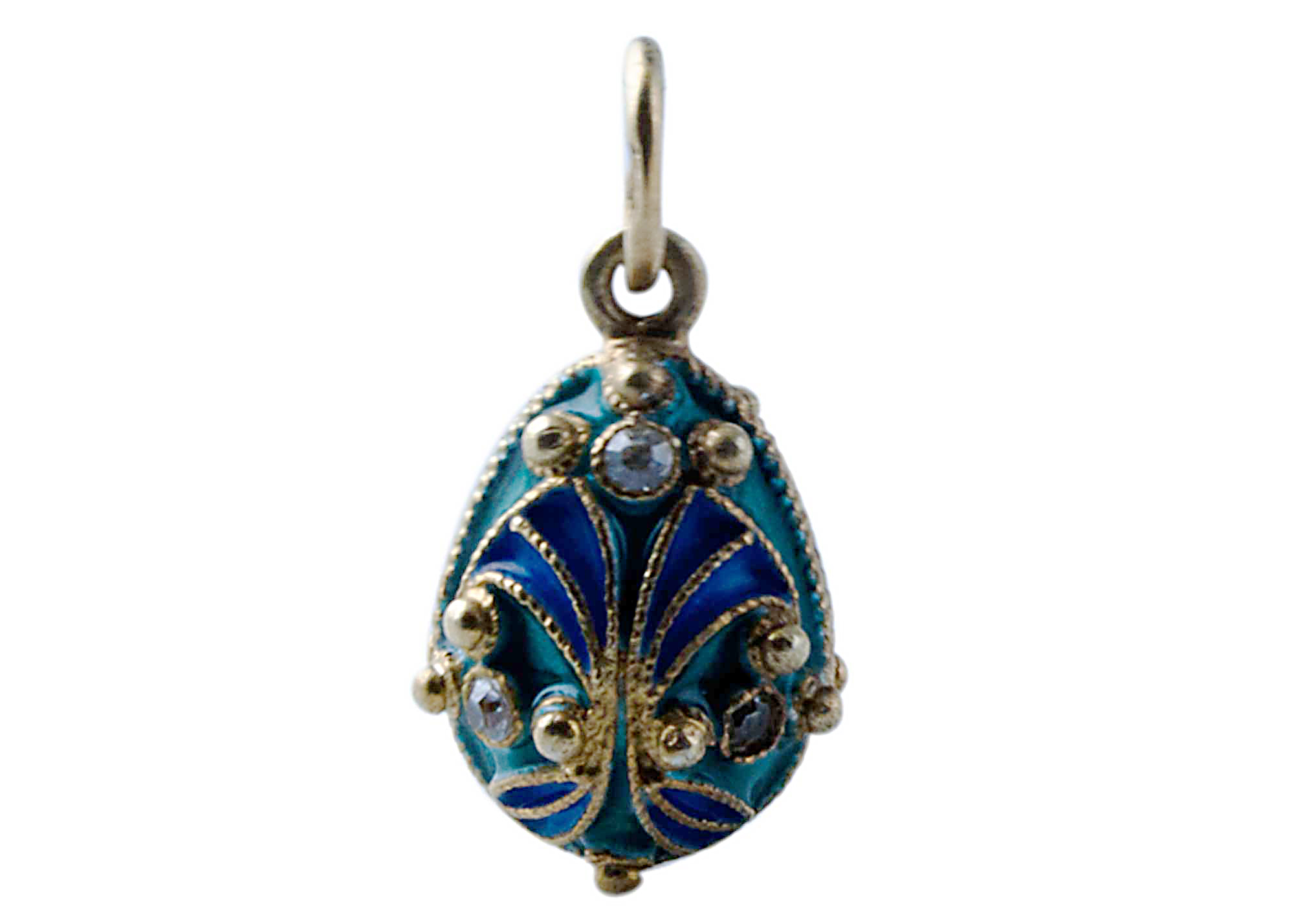 Buy Green & Blue Fanfare Pendant .75" at GoldenCockerel.com