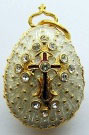 Buy Faberge-Style Egg Pendant "Vatican Cross" at GoldenCockerel.com
